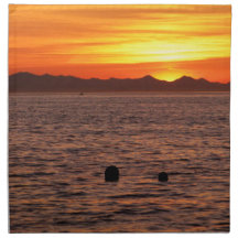 Fiery Sky at Birch Bay Napkin