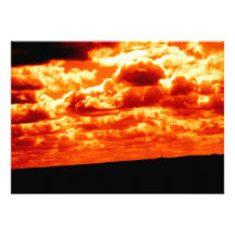 Fiery Sky Invitations