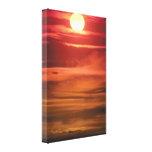 Fiery Sunset Canvas Print