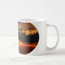Fiery Sunset Oval Mug II