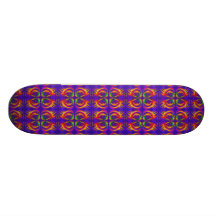 Fiery Tribal Pattern Skate Boards