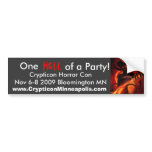 FieryDemonANI, One, HELL, of a Party!, Cryptico... Bumper Stickers