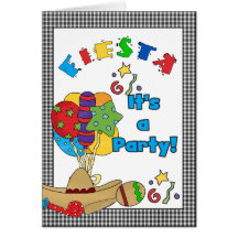 Fiesta Birthday Invitations Card