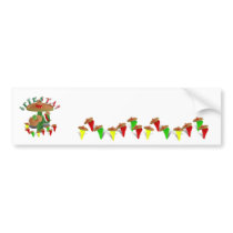 Fiesta Cactus w/Sombrero & Guitar Bumper Stickers