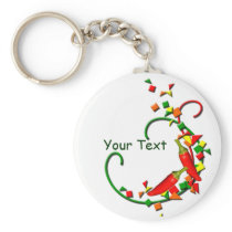 Fiesta Chili Peppers keychain