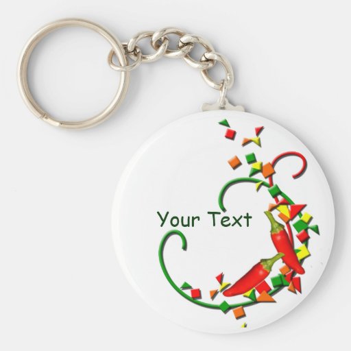 Fiesta Chili Peppers keychain