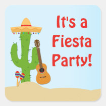 Fiesta Party Favour Sticker stickers