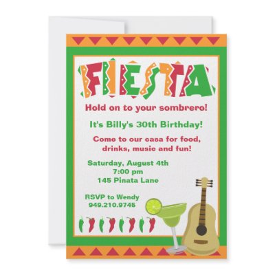 Fiesta Party Invitation by eventfulcards