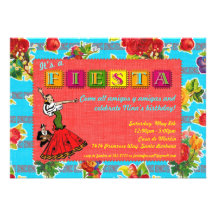 Fiesta Party Invitation - Mexican Dancer