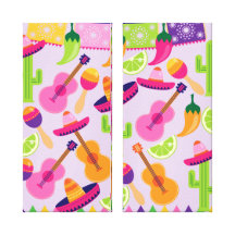 Fiesta Party Sombrero Cactus Limes Peppers Maracas Gallery Wrapped Canvas