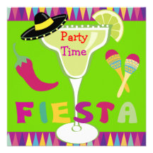 Fiesta Party Time Personalized Announcements