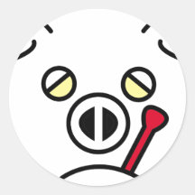 fièvre de porc adhésif