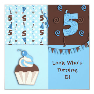 Boys 5th Birthday Cards, Photocards, Invitations & More