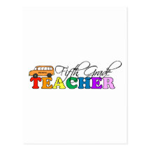 Fifth Grade Teacher Post Card