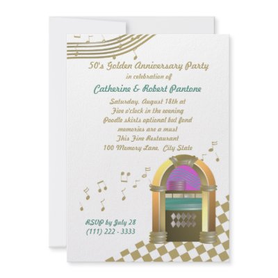 Fifties are Golden Invites by sheezl80