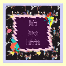 Fifties Girl invitation invitations