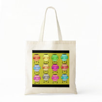 Fifties multicolor lamps tote bag