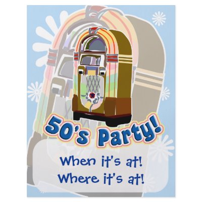 Fifties Party Flyer by Retrofort