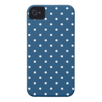 Fifties Style Blue Polka Dot Iphone 4/4S Case