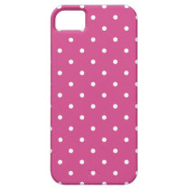 Fifties Style Pink Flambe Polka Dot iPhone 5 Case casemate cases