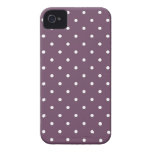 Fifties Style Purple Polka Dot Iphone 4/4S Case Case-mate Iphone 4 Case