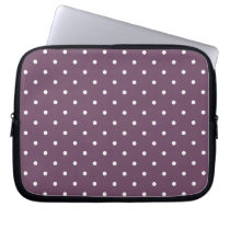 Fifties Style Purple Polka Dot Laptop/iPad 2 Case laptop sleeves