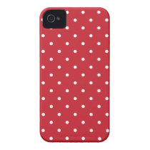 Fifties Style Red Polka Dot Iphone 4/4S Case