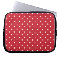 Fifties Style Red Polka Dot Laptop/iPad 2 Case laptop sleeves