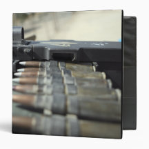 Fifty-calibre machine gun rounds binders