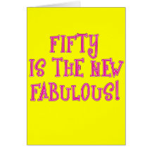 Fifty is the New Fabulous Products Cards