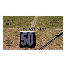 fifty yard line business card templates