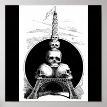Figaro. An Eiffel Tower for the Cemetery Poster