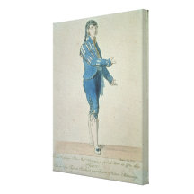 Figaro, valet to Count Almaviva Stretched Canvas Print