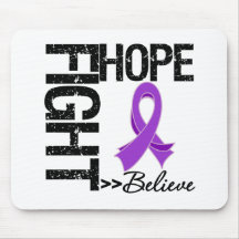 Fight Believe Hope v2 Pancreatic Cancer Mousepad