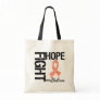Fight Believe Hope v2 Uterine Cancer Tote Bags