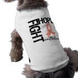 Fight Believe Hope v2 Uterine Cancer pet clothing