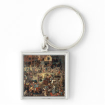 Fight between Carnival and Lent, 1559 Keychain