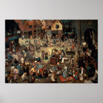 Fight between Carnival and Lent, 1559 Poster