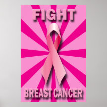 FIGHT BREAST CANCER POSTER PRINT