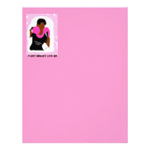 FIGHT BREAST CANCER   Stationery Personalized Letterhead