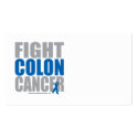 Fight Colon Cancer business cards