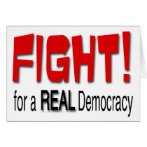 Fight for a Real Democracy cards