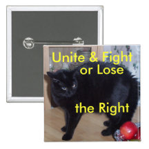 Fight for Rights to raise animals Pinback Button