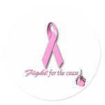 fight for the cause round stickers