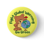 Fight Global Warming Pinback Buttons