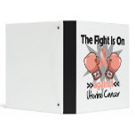 Fight is On Against Uterine Cancer Vinyl Binders