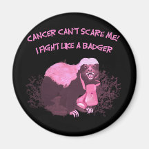Fight Like A Badger Refrigerator Magnets