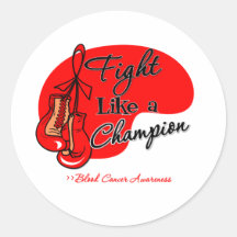 Fight Like a Champion Blood Cancer Sticker
