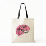 Fight Like a Champion Breast Cancer Tote Bags