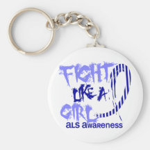 Fight Like A Girl 5.3 ALS Keychains
